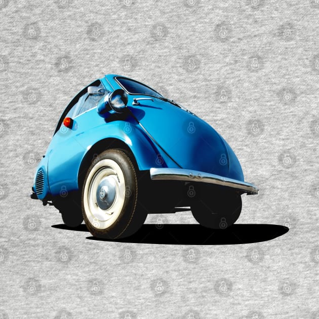 Isetta bubble car in blue by candcretro